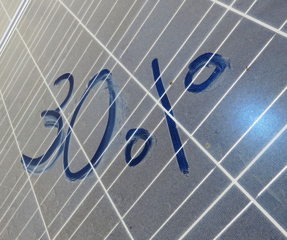Dirty Solar Panel Gets Less Solar Power